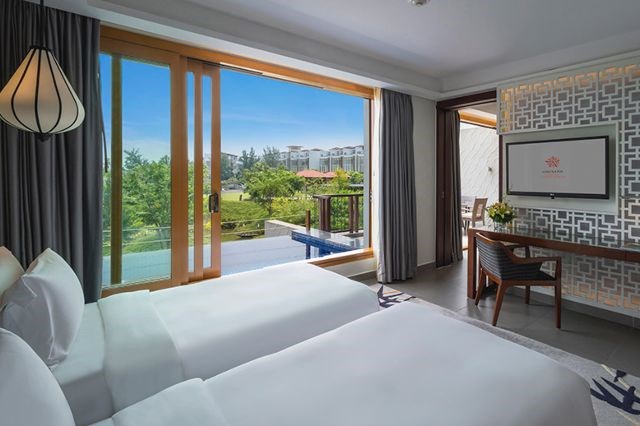Phòng Junior Suite Twin  with privite pool